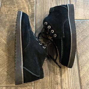 UGGS Koolaburra black suede leather boots